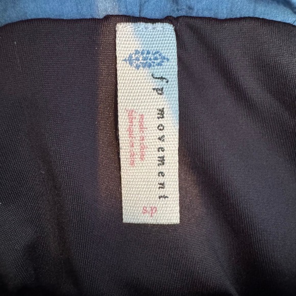 Free People Movement The Way Home Shorts Lined Ocean Blue Smocked Waistband Sz S - Picture 6 of 6